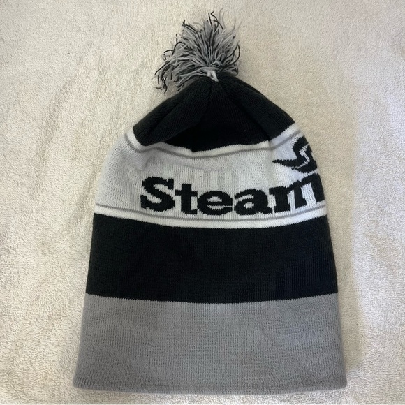 Steamboat Black and Gray Knit Ski Beanie - Picture 8 of 10